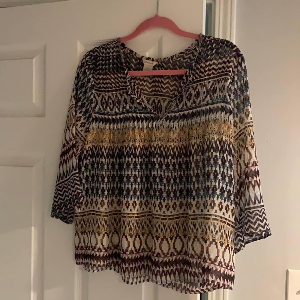Aztec print Ariat blouse